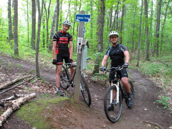 Erik's Employees riding the CAMBA trails.